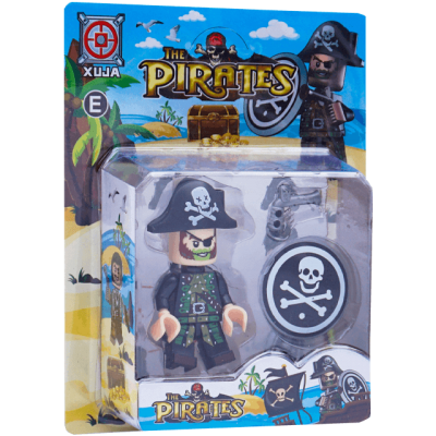 Minifigurina lego pirat cu accesorii